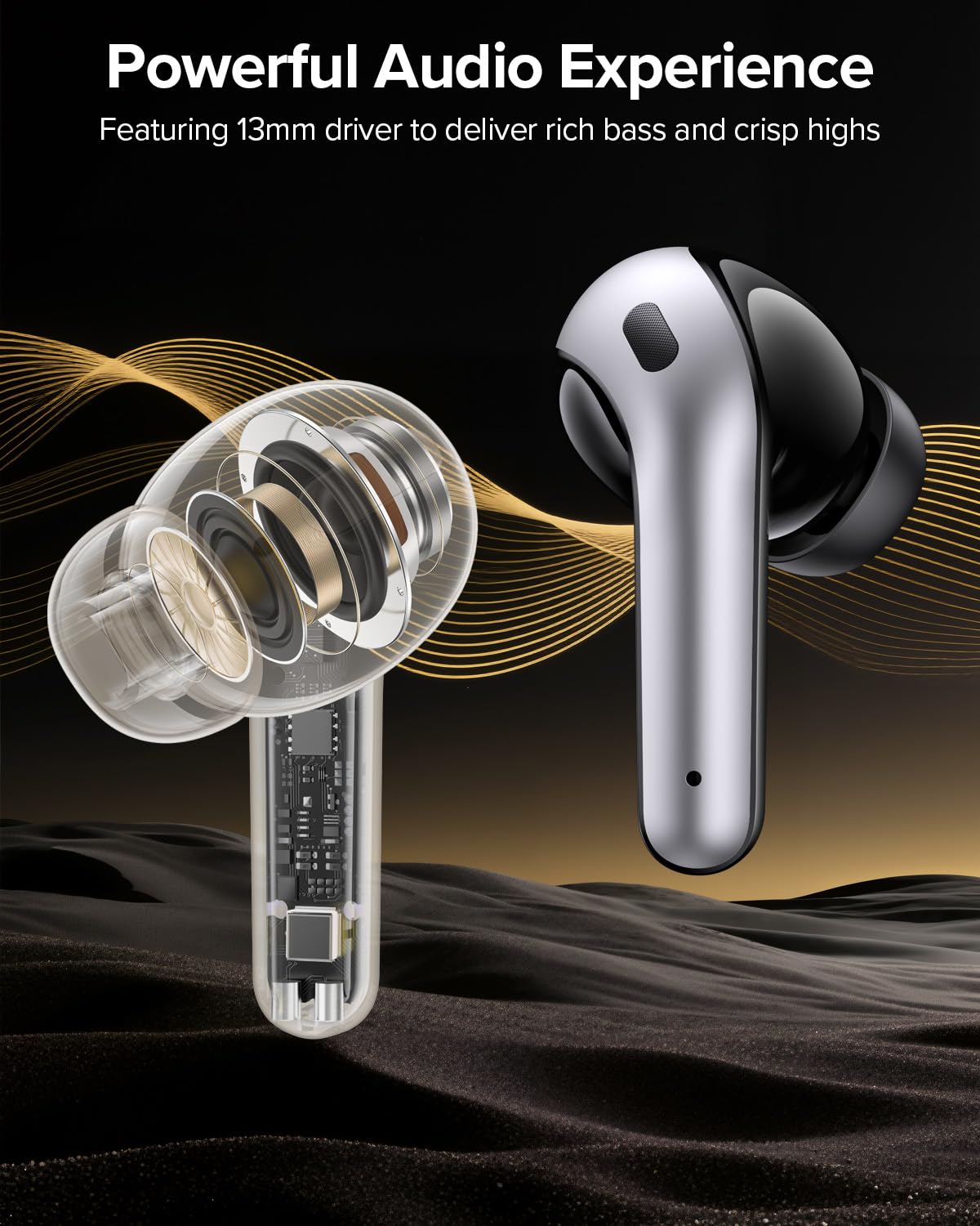 Tagry Bluetooth Earbuds True Wireless LED Power Display Case