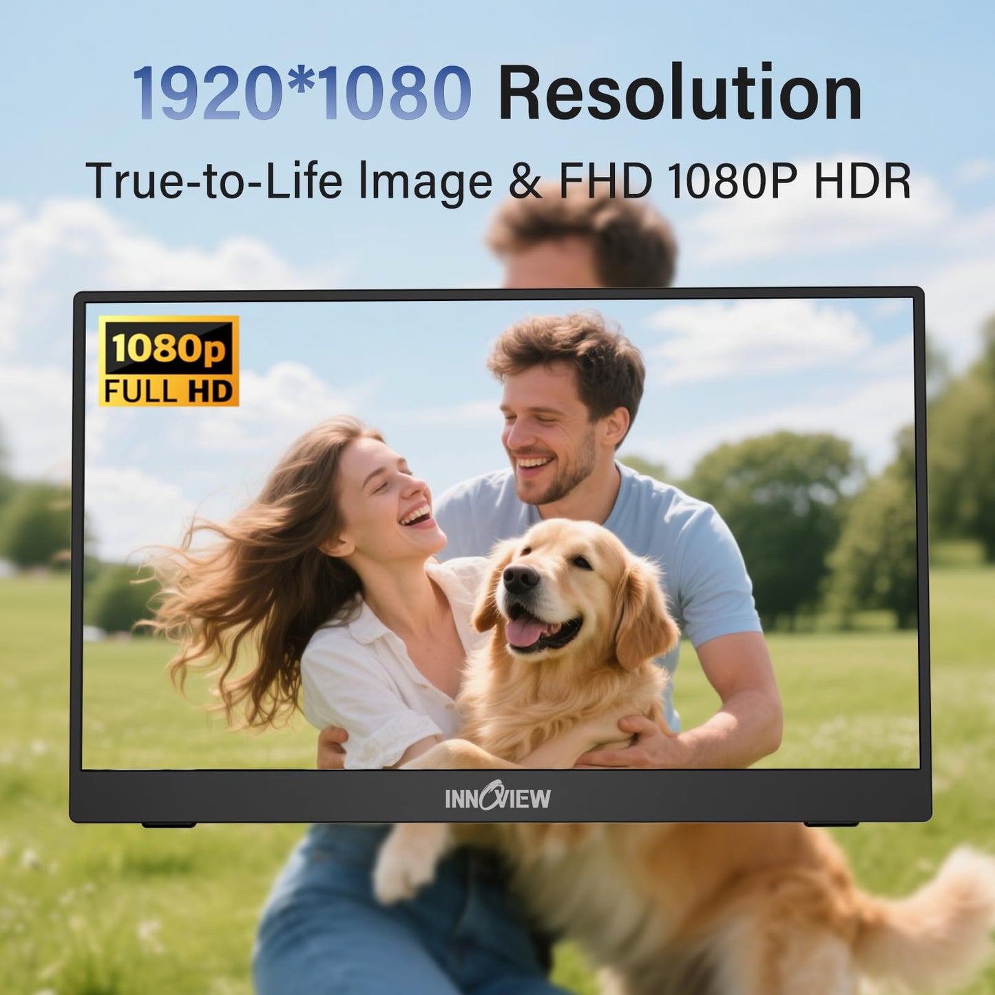 InnoView 15 Inch Portable Monitor FHD 1080P HDMI USB C