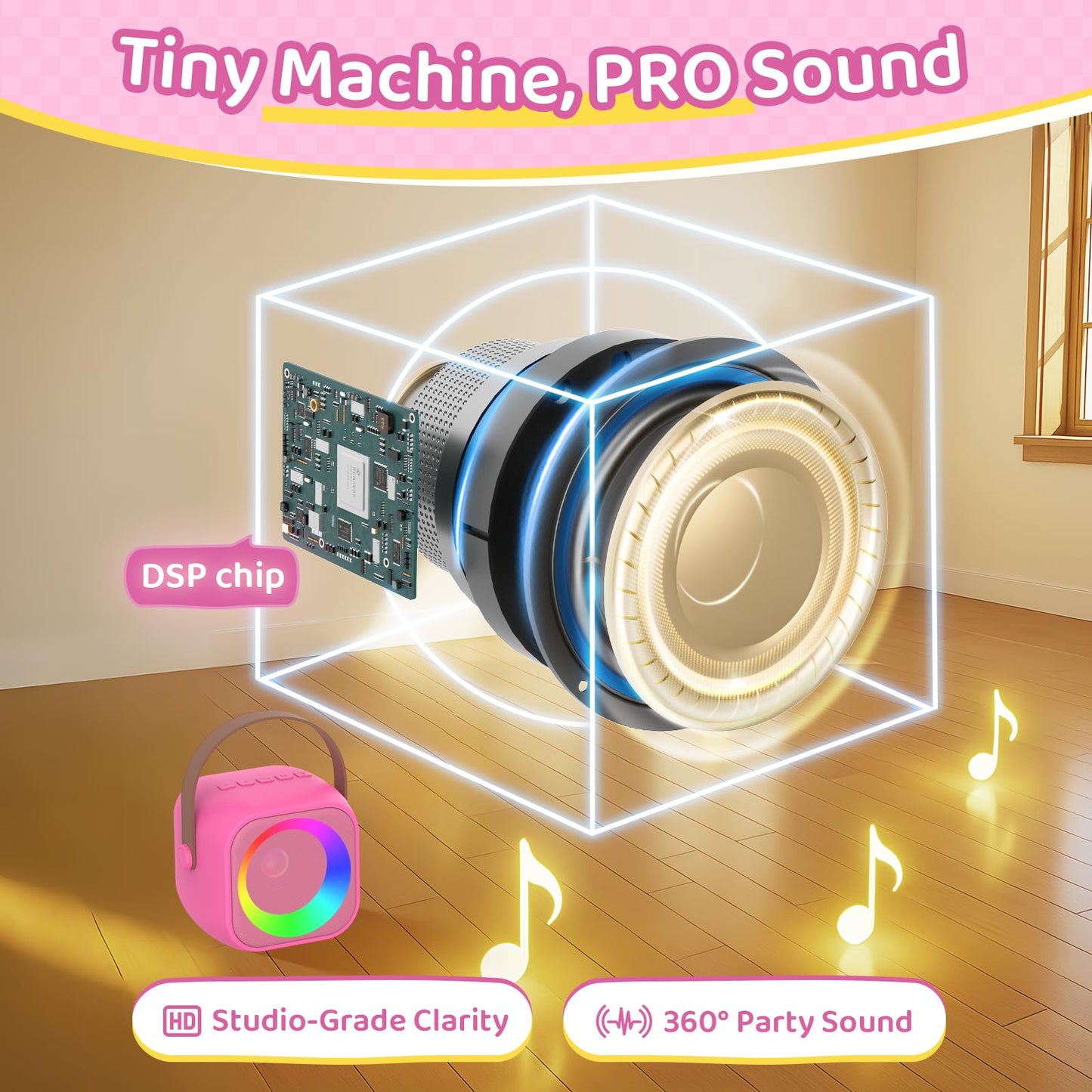 Karaoke Machine For Kids All In One Microphone Toys Gift