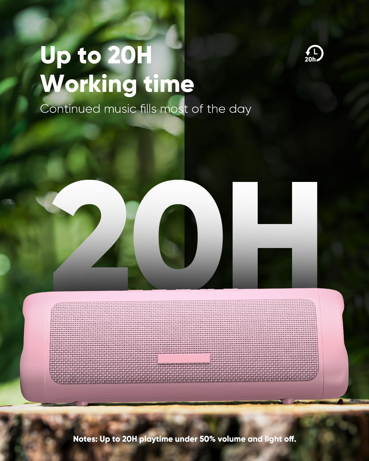 Bluetooth Speaker TWS Pair IPX5 Waterproof Portable 20H