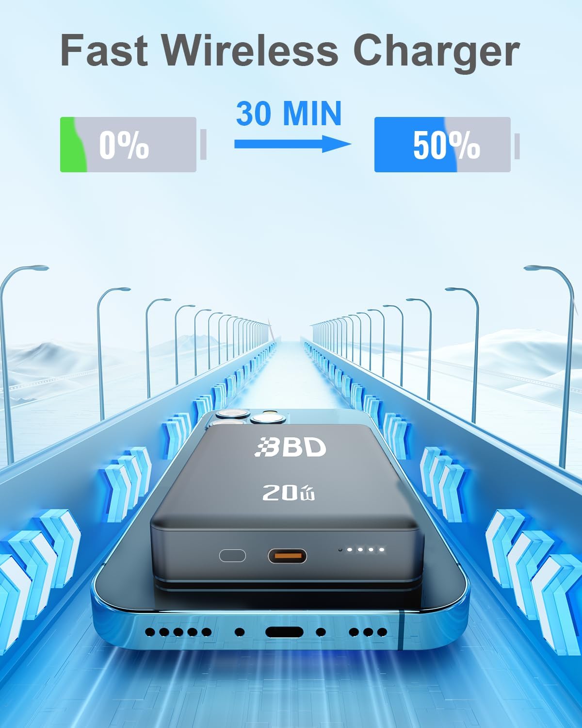 BBD MagSafe Portable Charger 10000mAh PD20W Power Bank