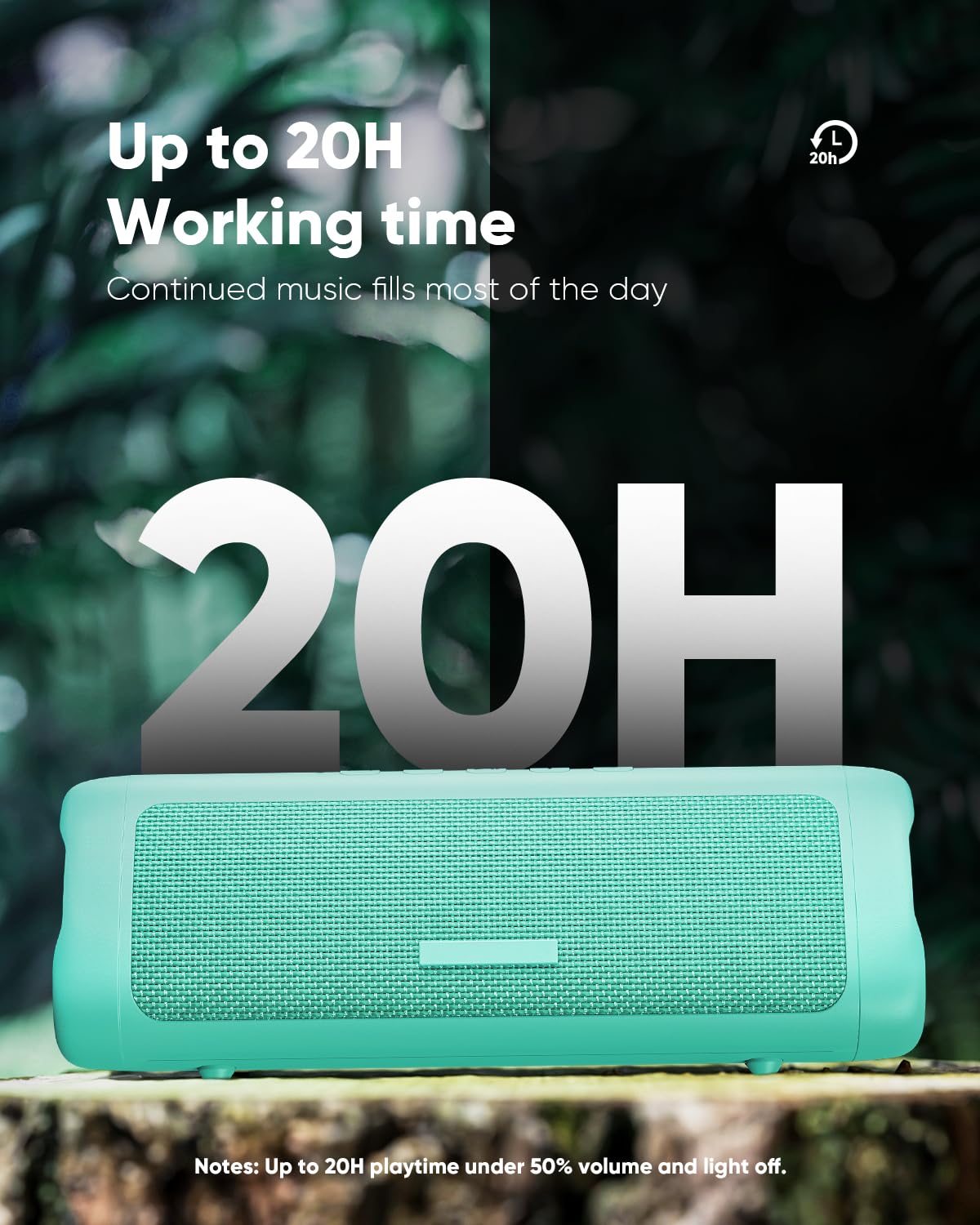 Bluetooth Speaker TWS Pair IPX5 Waterproof Portable 20H