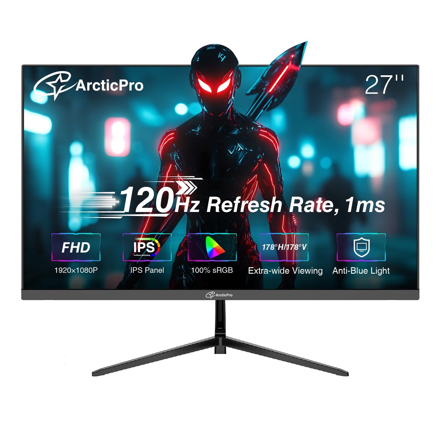 22 Inch Full HD Monitor 100Hz Frameless VESA Low Blue Mode