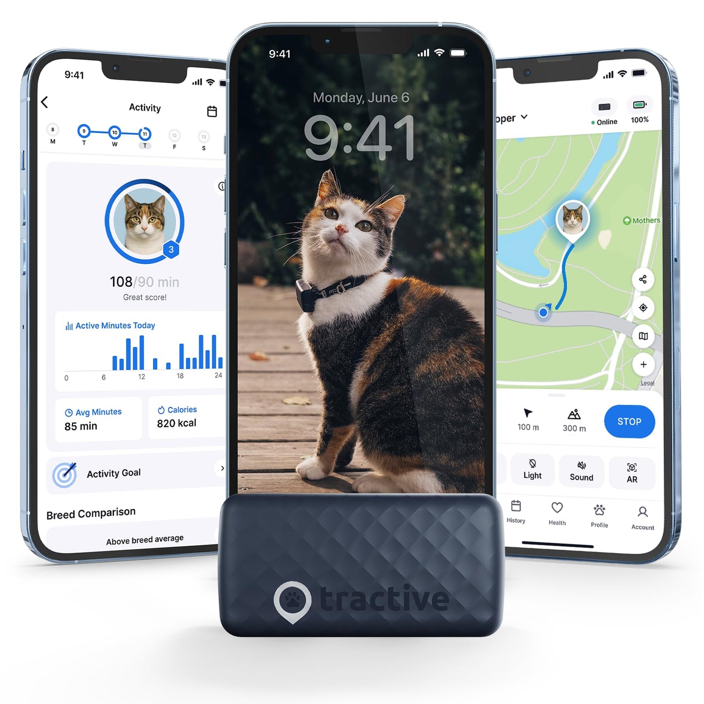 Tractive Smart Cat GPS Tracker with Real Time Monitoring
