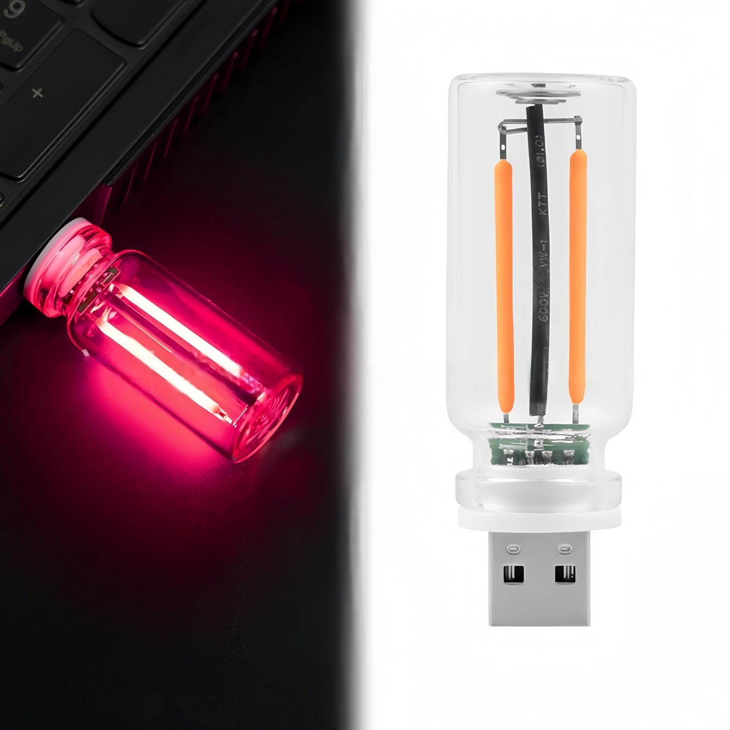 Retro Car Lamp Touch USB LED Night Light Ambient Decor Desk