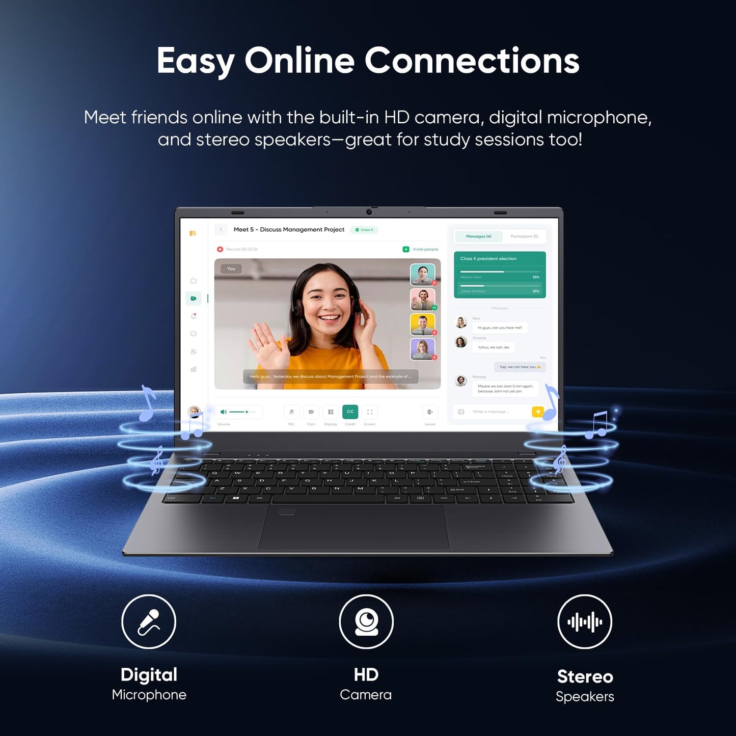 Coolby 15 Inch Windows Laptop Intel N95 12GB RAM 256GB SSD