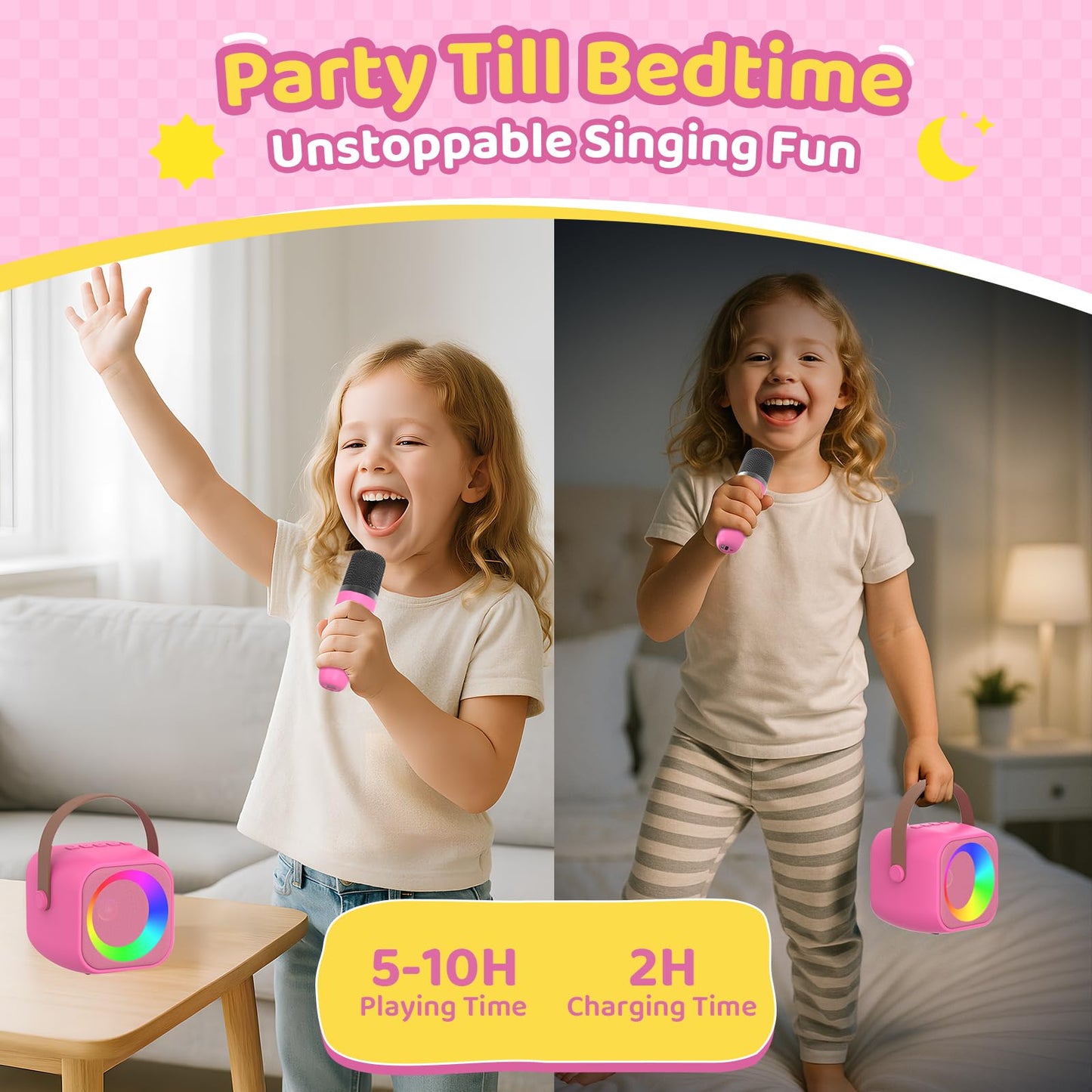 Karaoke Machine For Kids All In One Microphone Toys Gift