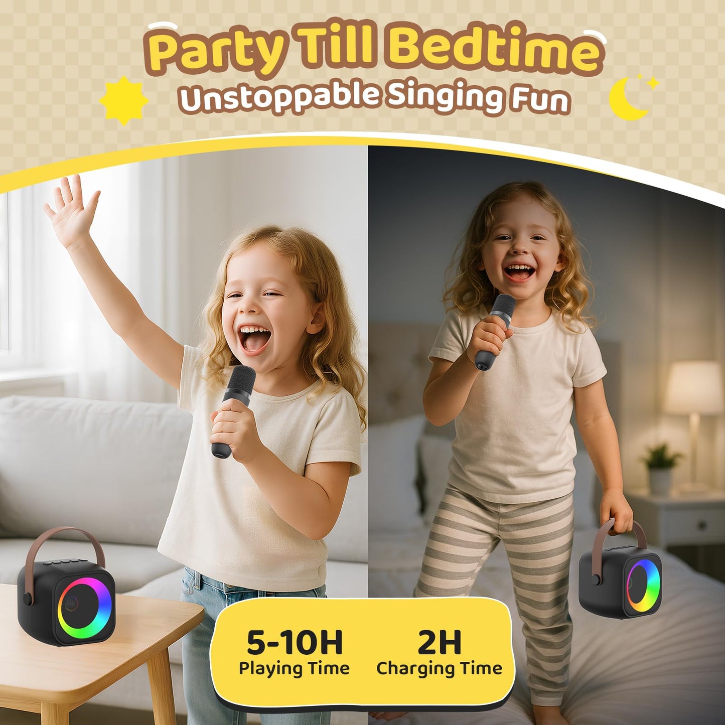 Karaoke Machine For Kids All In One Microphone Toys Gift