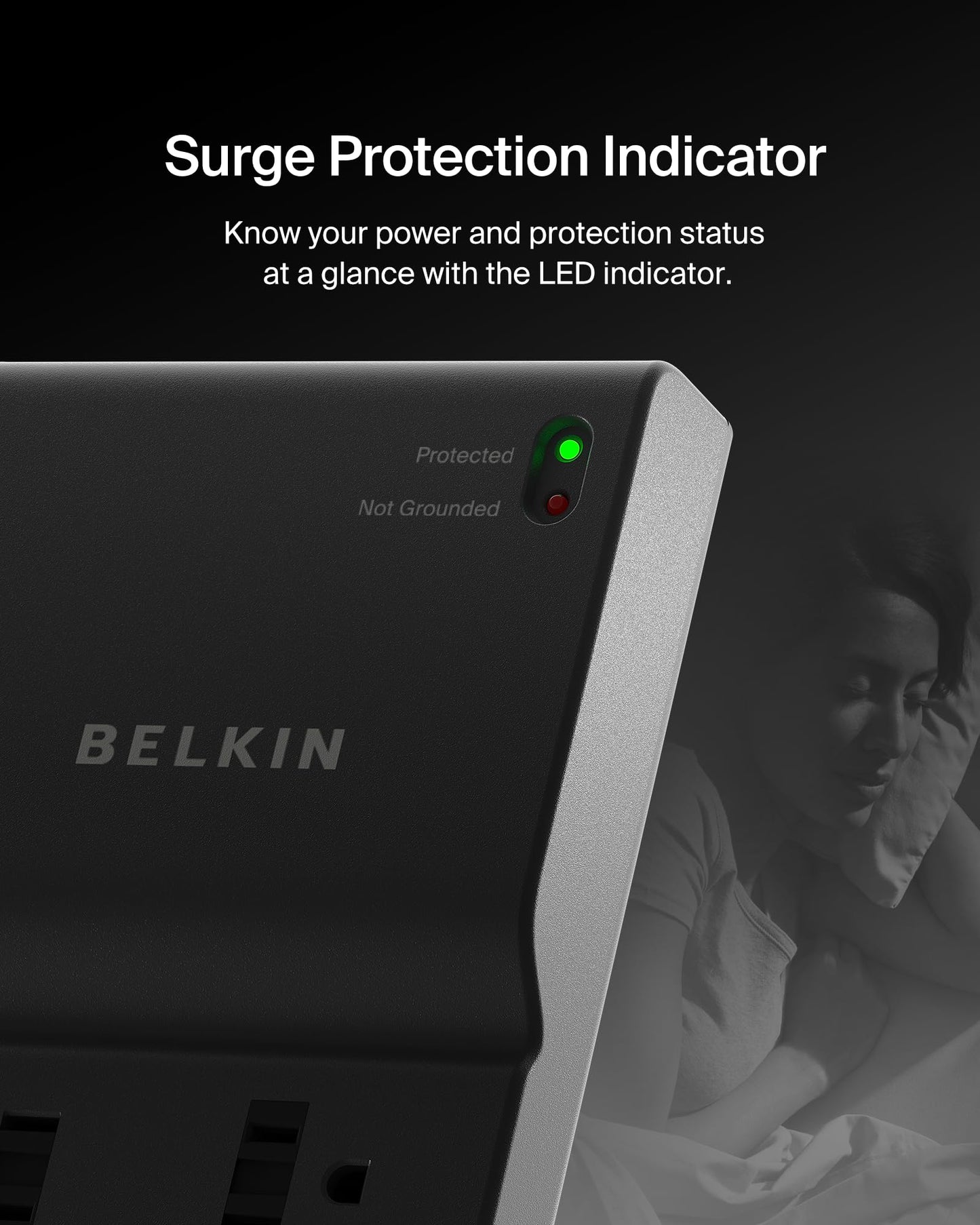 Belkin Power Strip Surge Protector 8 Outlets 3550 Joules