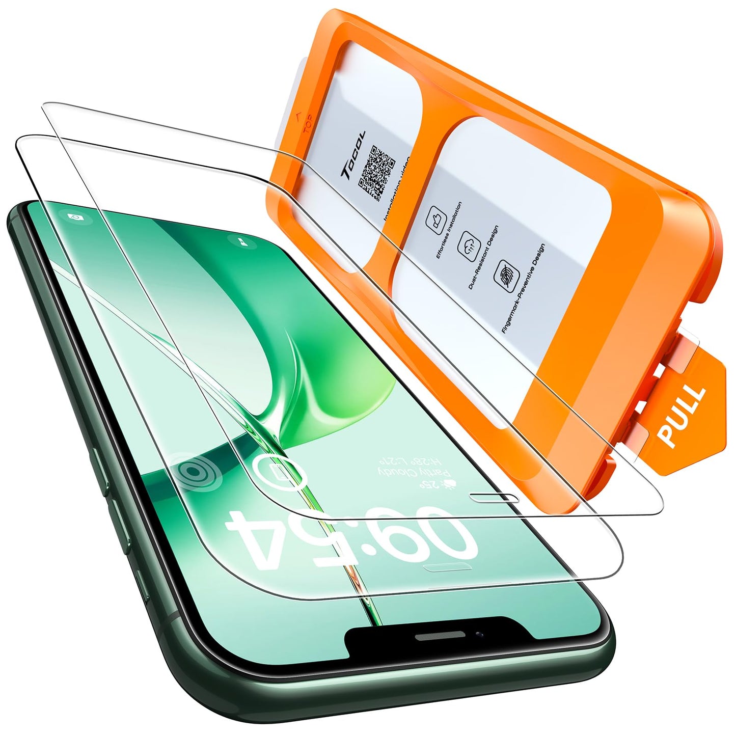 TOCOL iPhone 17 Pro Max Screen Protector 6.9 Inch Glass