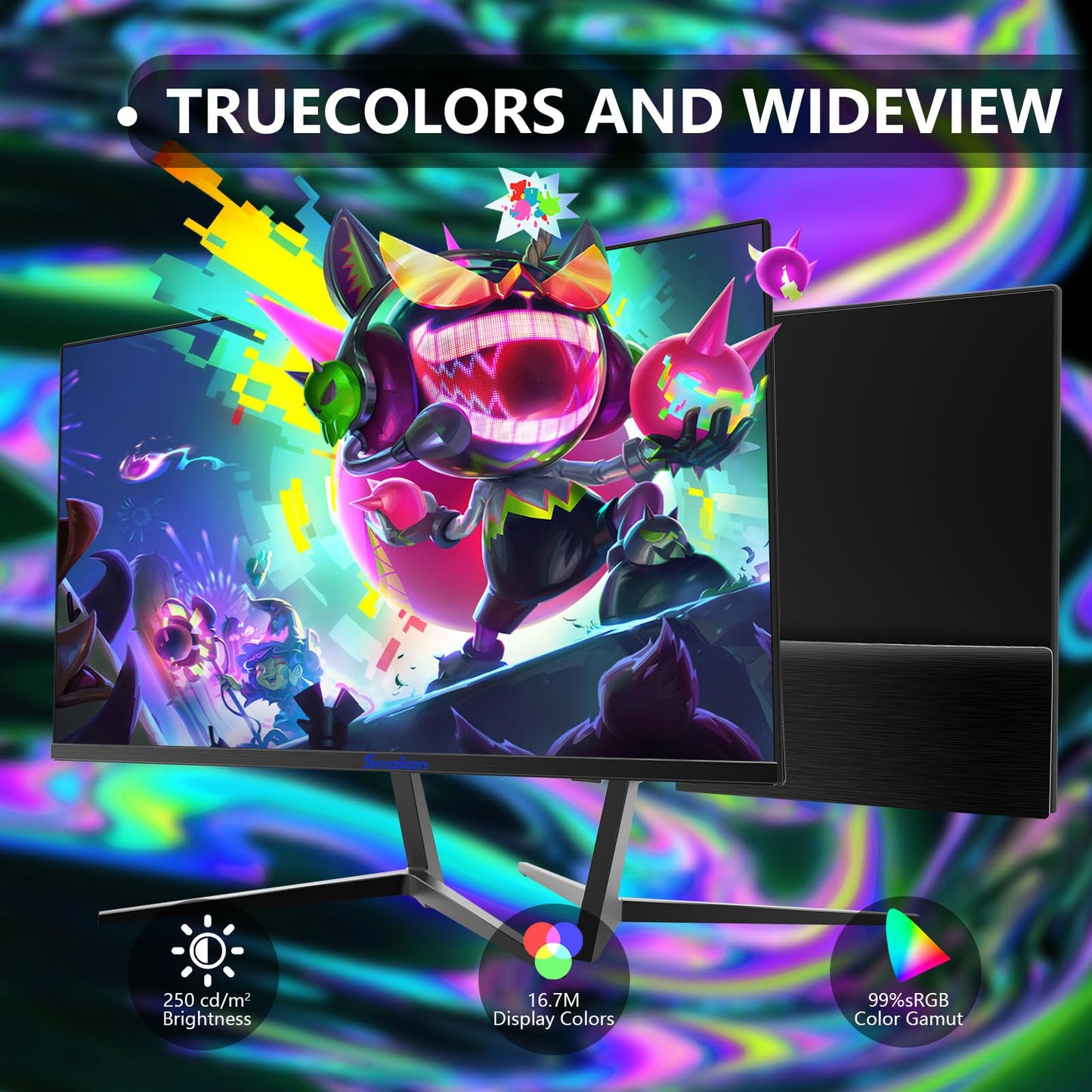 27 Inch IPS Gaming Monitor 100Hz Frameless 1080P HDMI