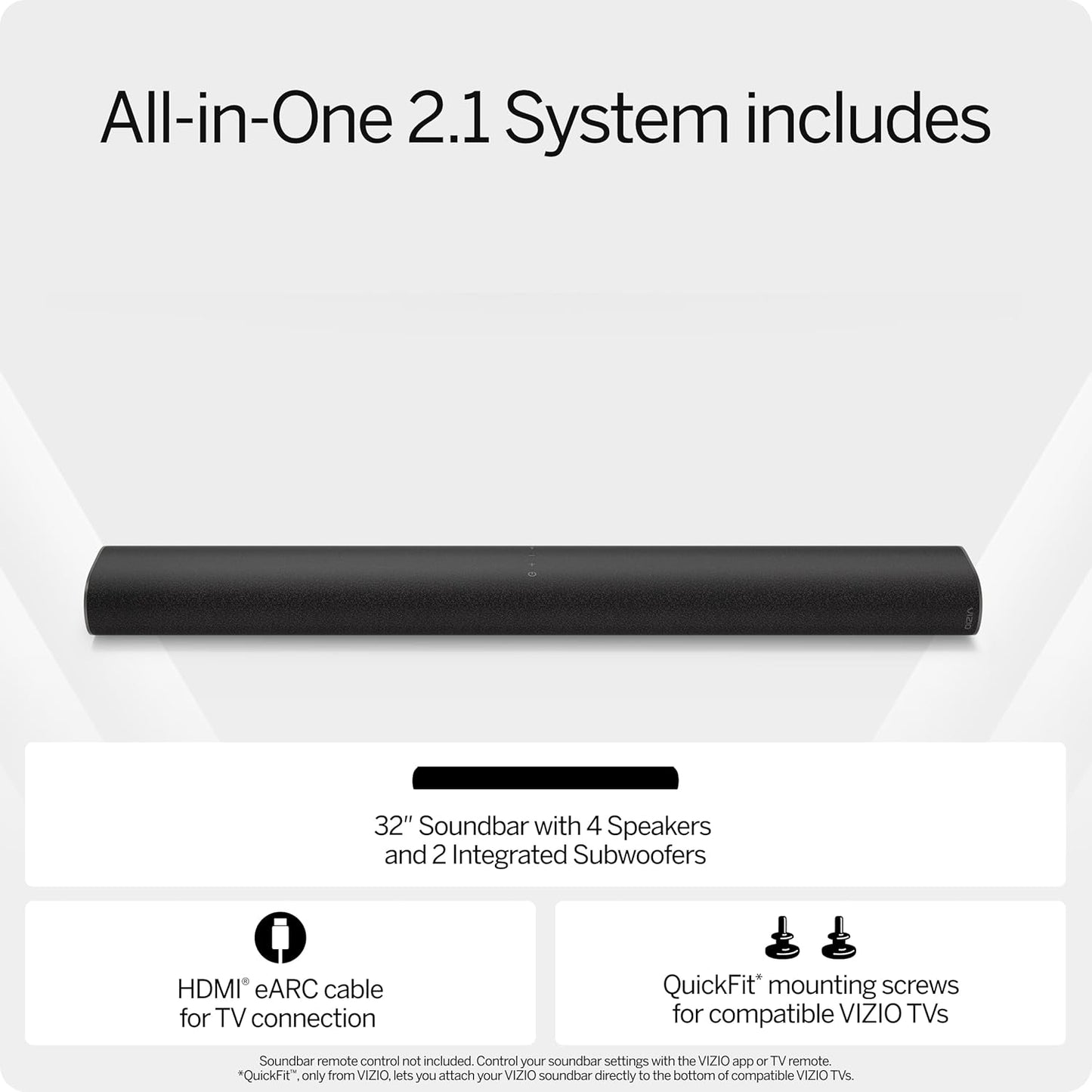 VIZIO All in One Soundbar with Dolby Atmos Experience