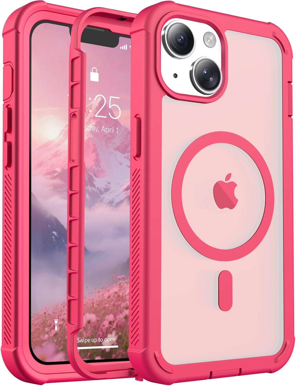 Rose 6.5 Inch iPhone Air MagSafe Case Heavy Duty Shield