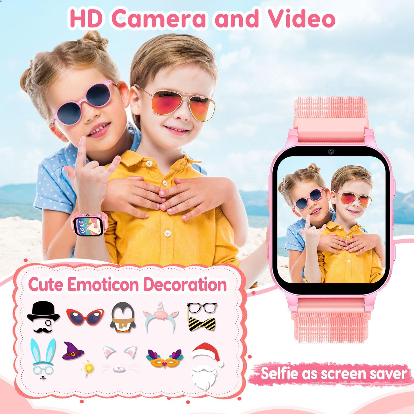 Kids Smartwatch With Educational Games And Camera HD