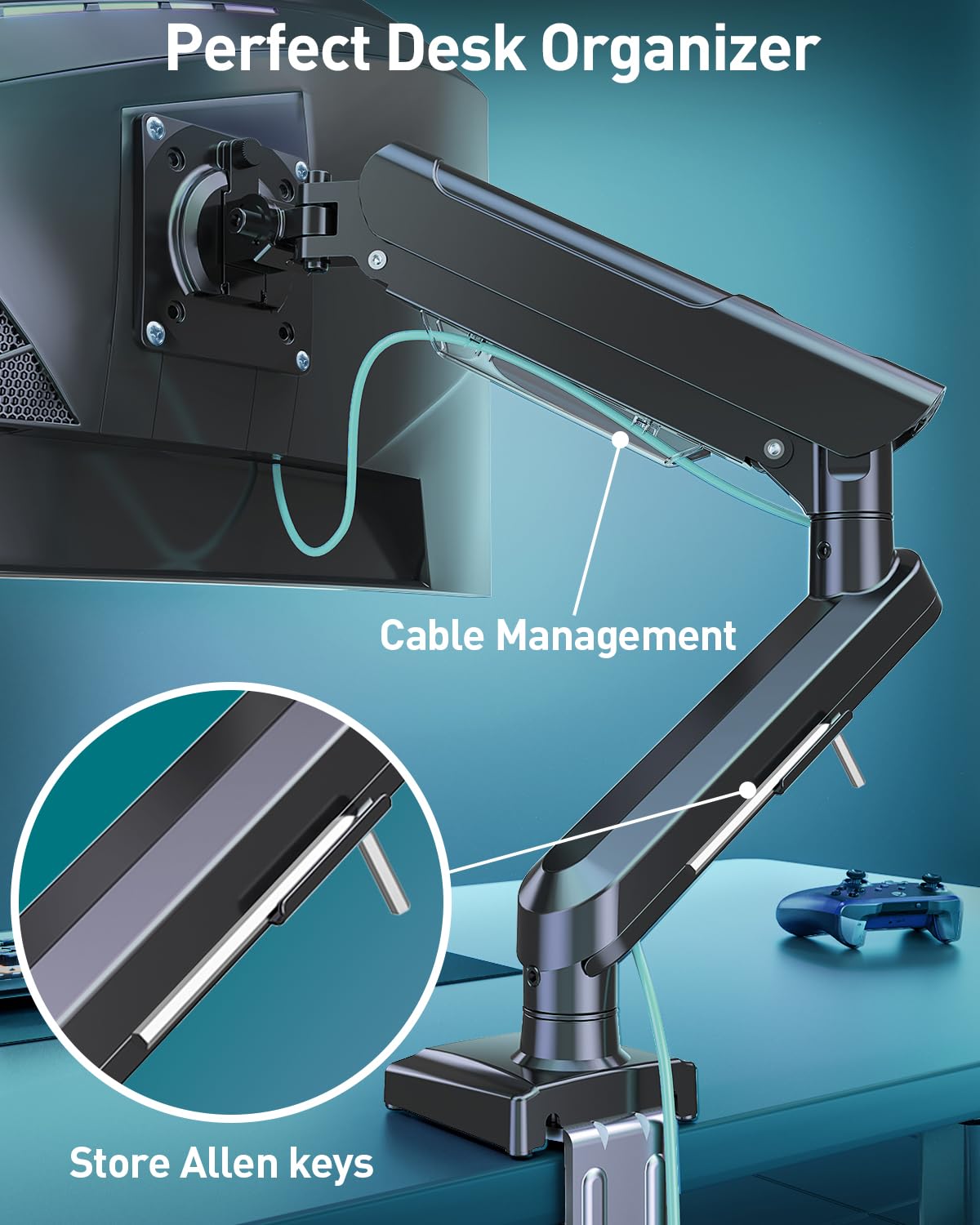 Freelift Pro Monitor Desk Mount 13-32 Inch Gas Spring Arm