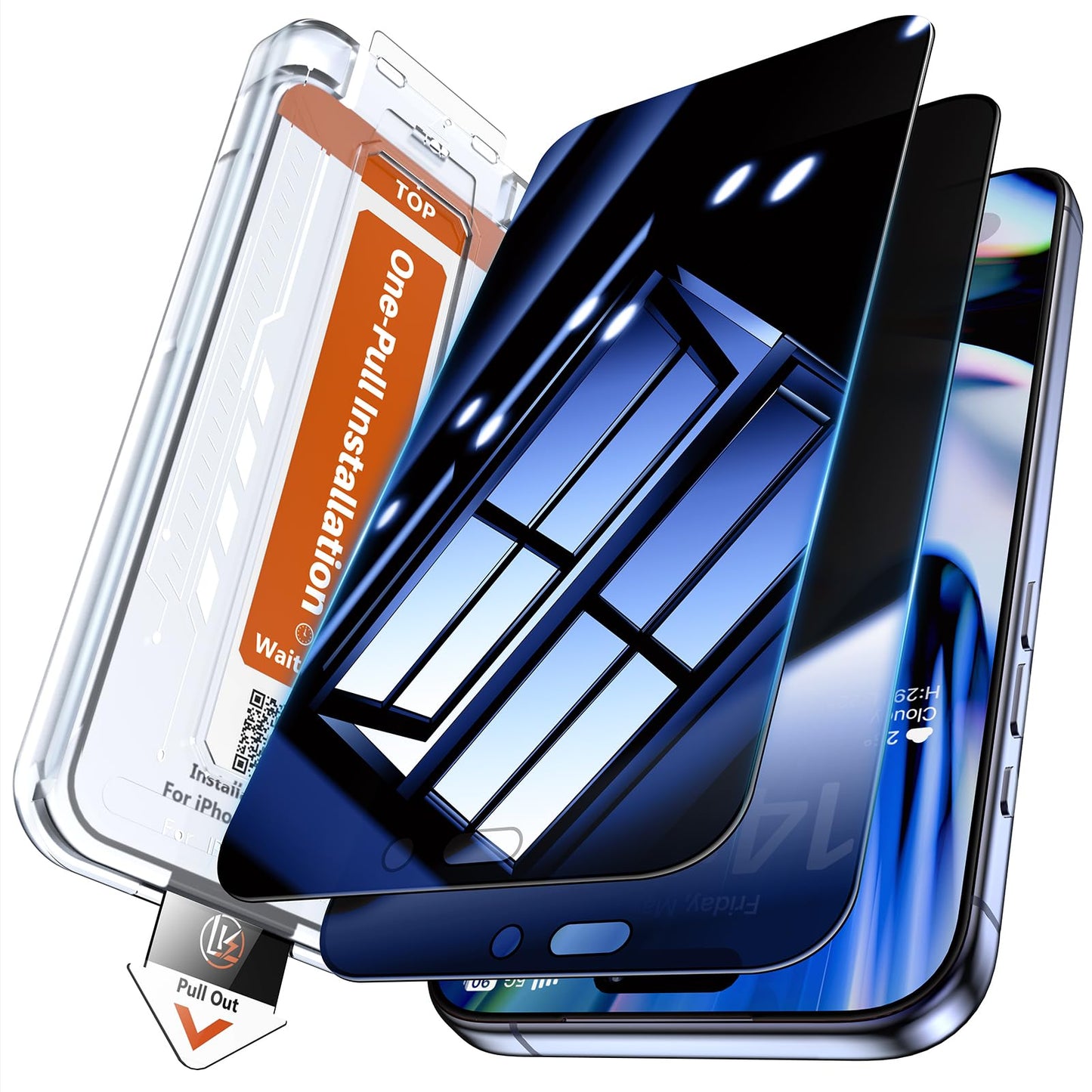 LK 2 Tempered Glass Screen Protector For iPhone 17 Pro Max