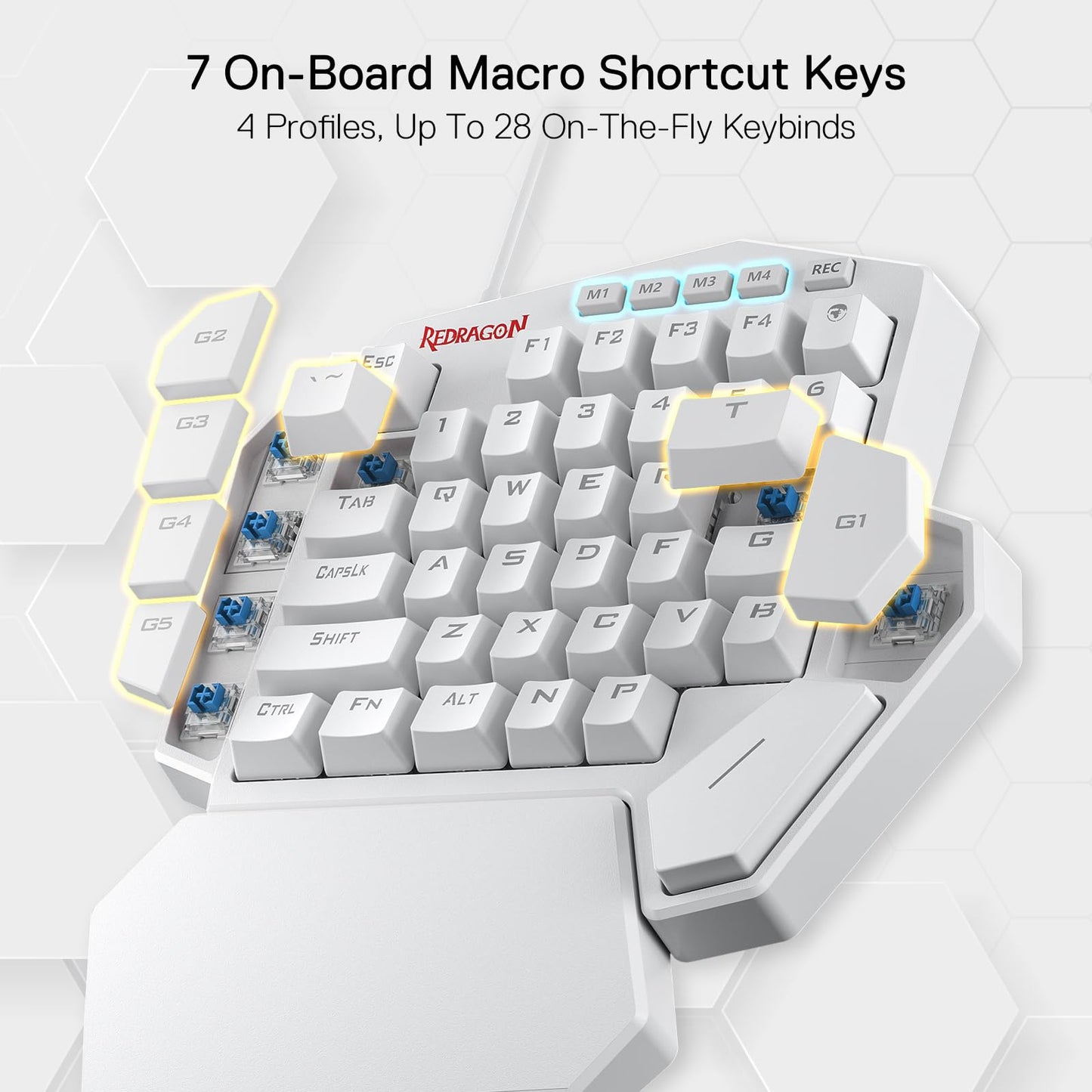 Redragon K585 DITI One Handed RGB Gaming Keyboard