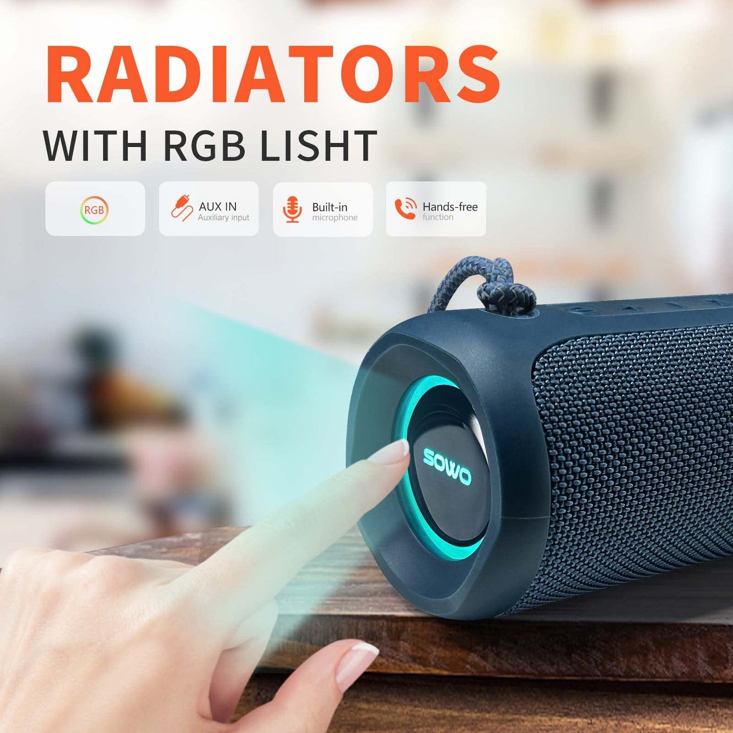 Wireless Portable Speaker IPX7 Waterproof 25W Stereo Sound
