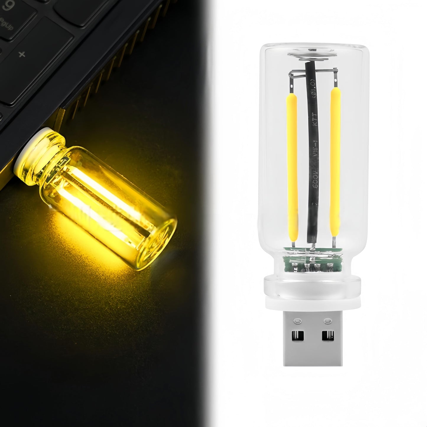 Retro Car Lamp Touch USB LED Night Light Ambient Decor Desk