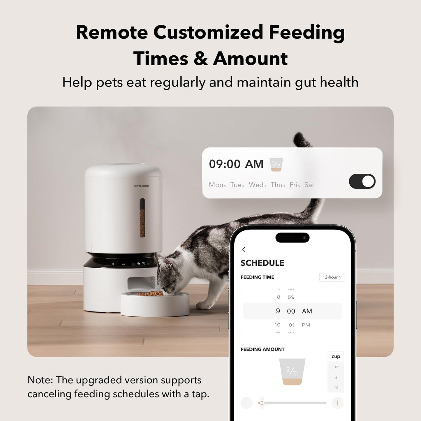 Automatic Cat Feeder with Freshness Preservation and Timed Meals