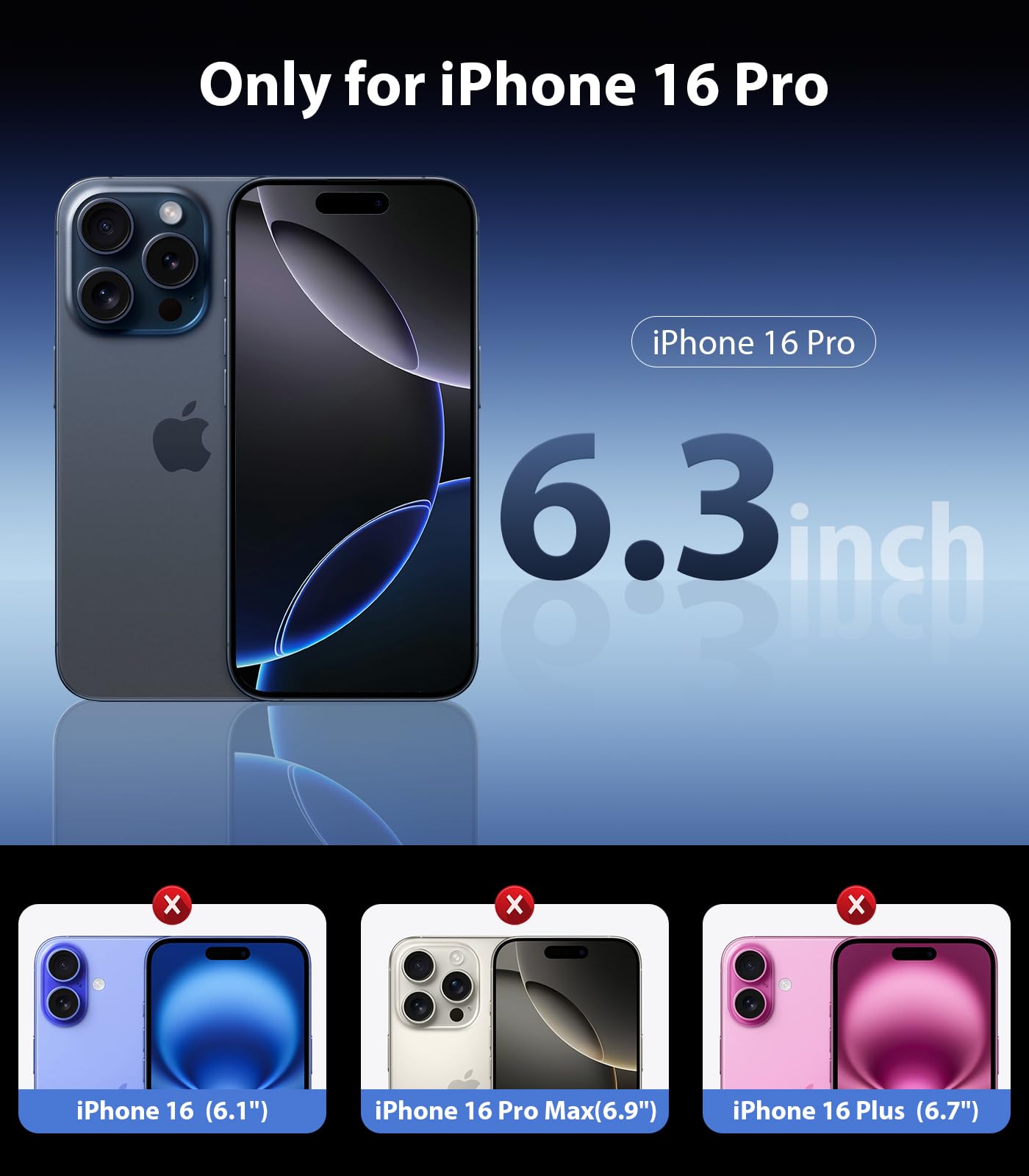 Mkeke Clear Case for iPhone 17 Pro Max Shockproof Bumper