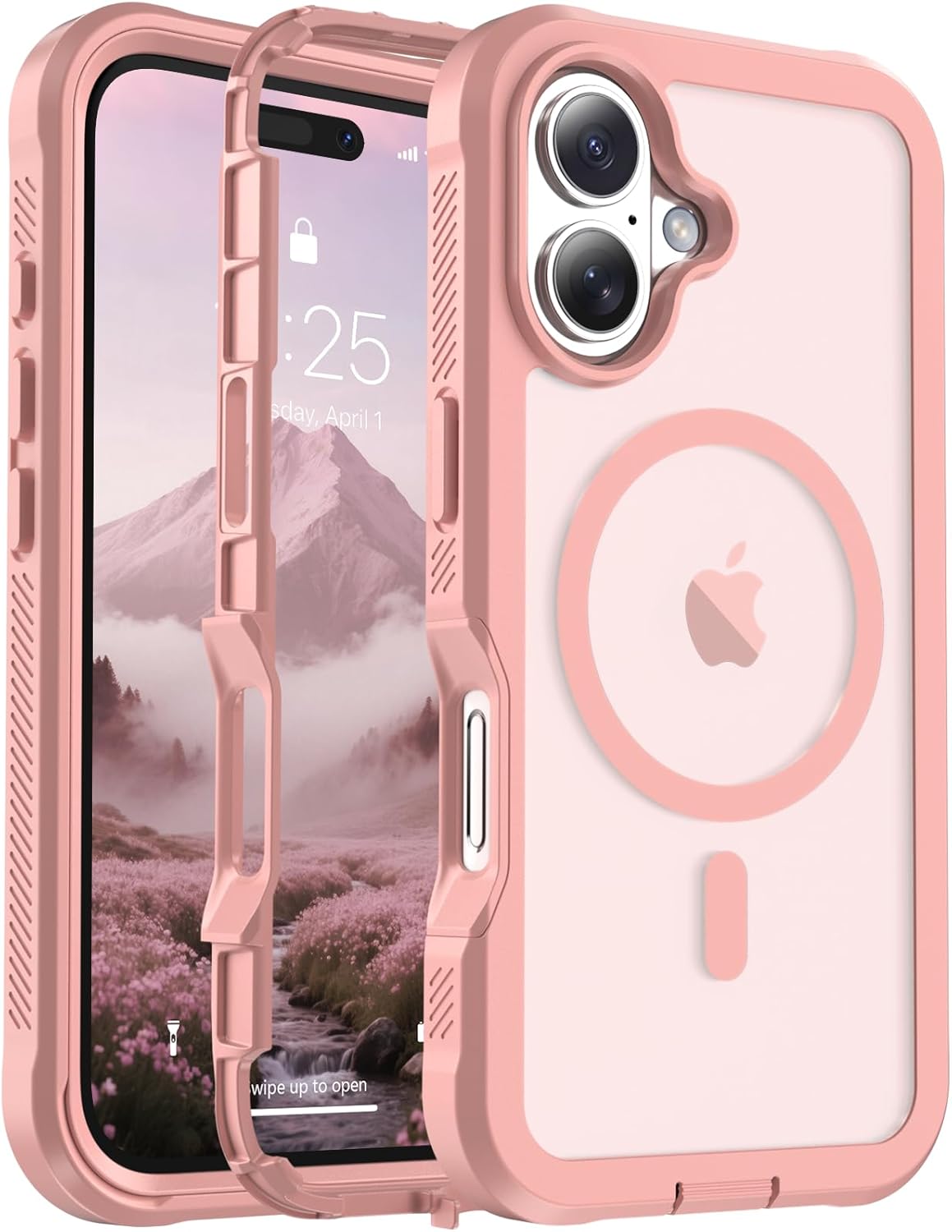 Rose 6.5 Inch iPhone Air MagSafe Case Heavy Duty Shield