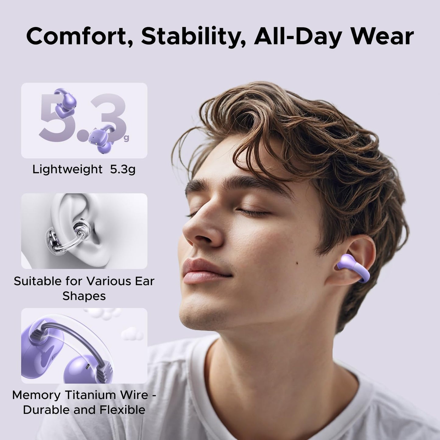 UGREEN Open Ear Wireless Headphones Bluetooth 5.4 30 Hours