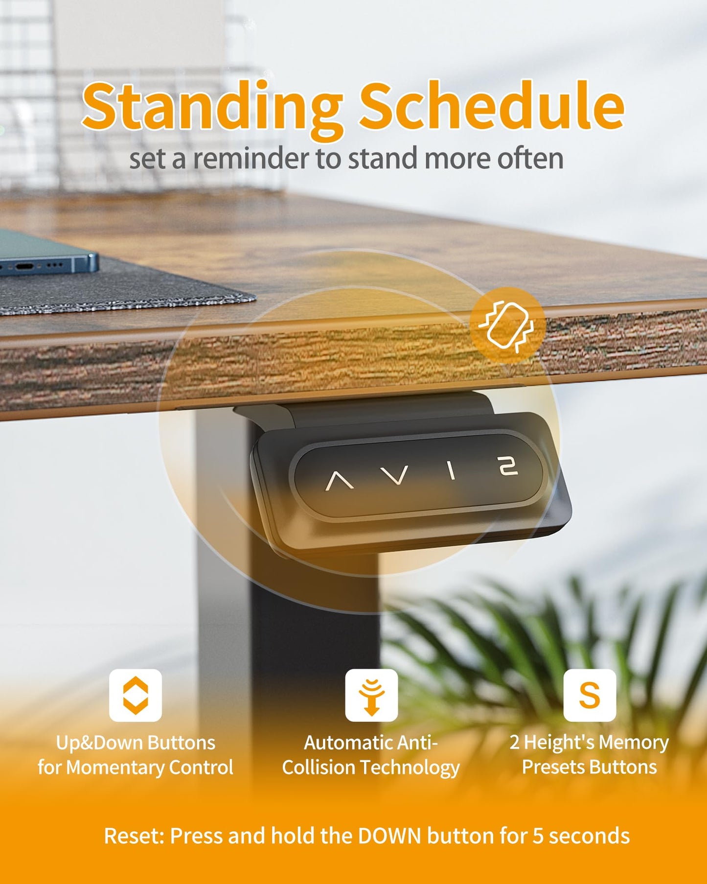 CubiCubi Adjustable Electric Standing Desk for Comfort