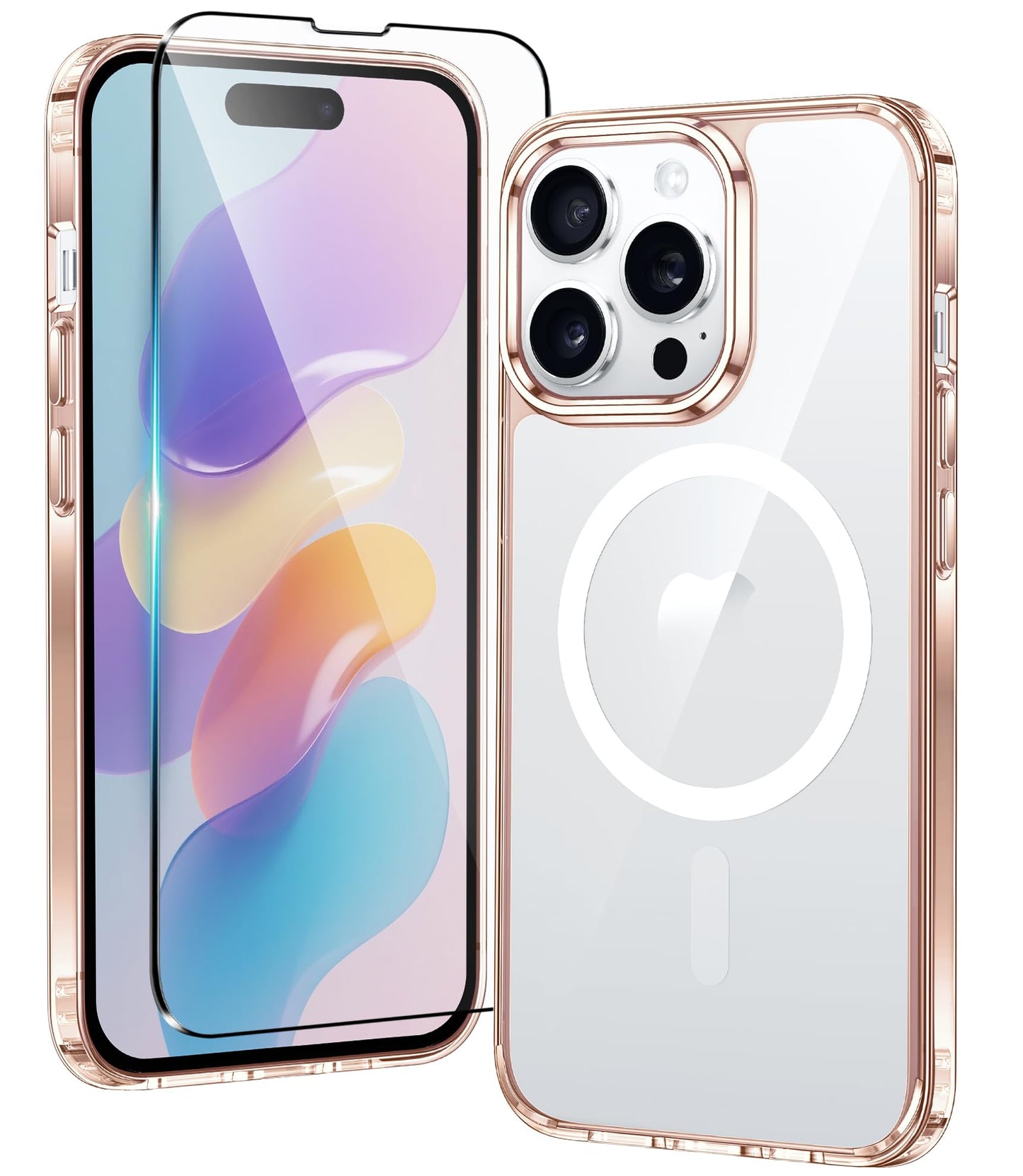 FNTCASE Clear Case For iPhone 17 Pro Max Screen Protector