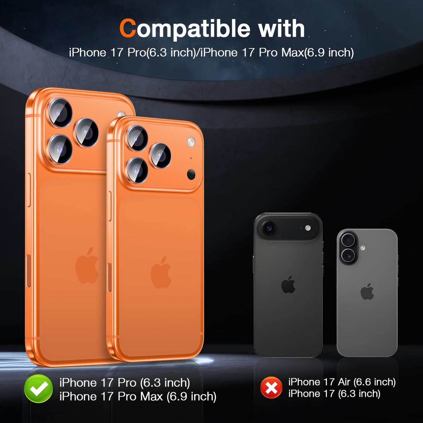 LK 2 Tempered Glass Screen Protector For iPhone 17 Pro Max