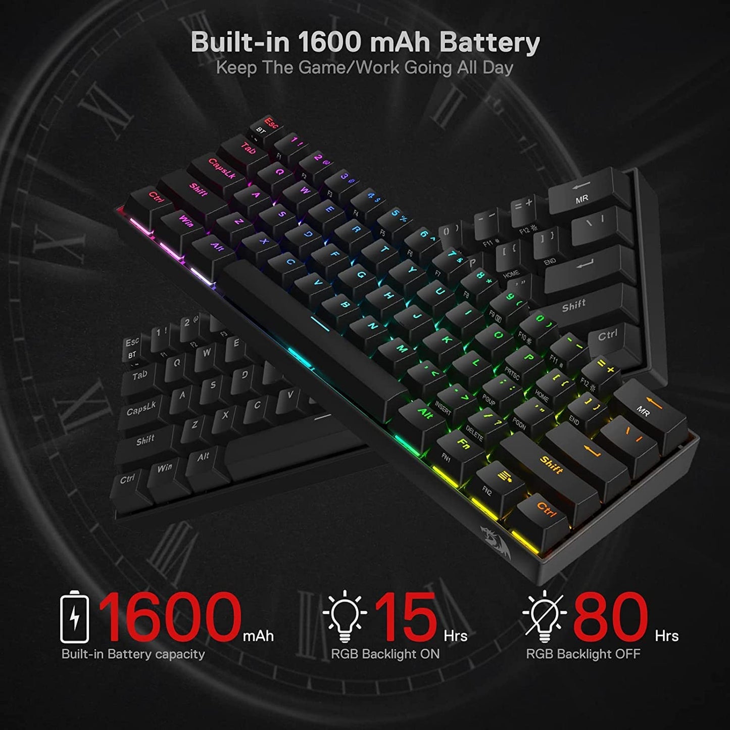 Redragon K530 Pro Wireless RGB Mechanical Keyboard