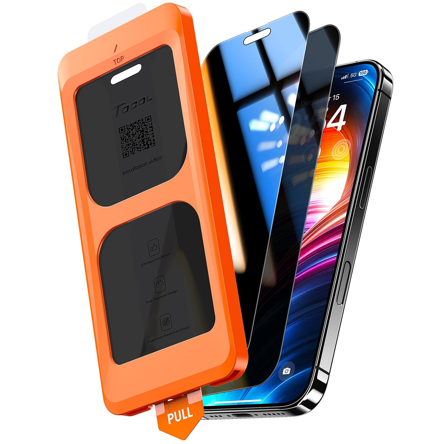 TOCOL iPhone 17 Pro Max Screen Protector 6.9 Inch Glass