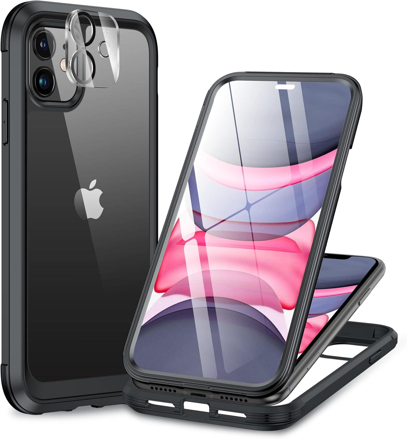 Miracase Glass Series iPhone 11 Rugged Case 6.1 9H Purple