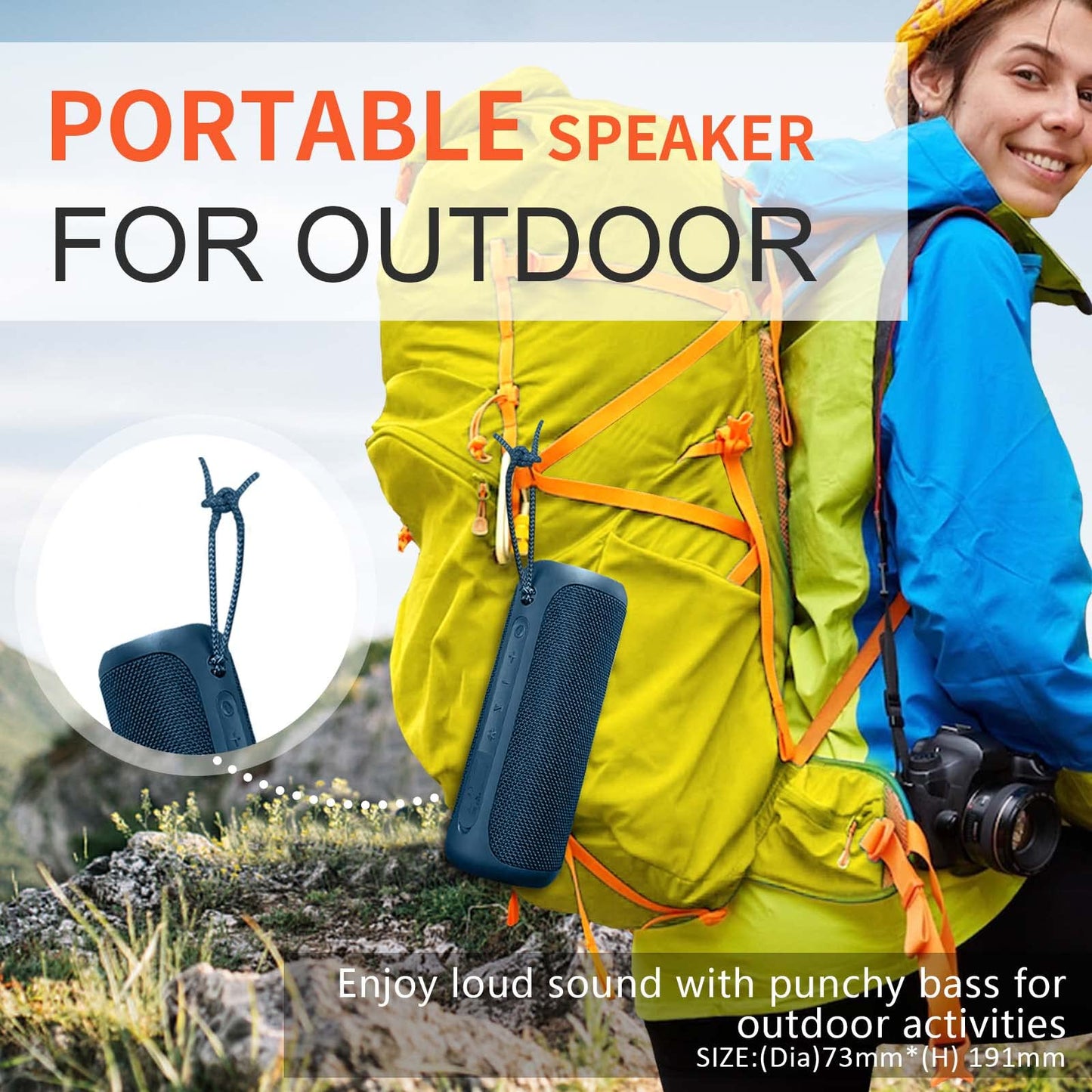 Wireless Portable Speaker IPX7 Waterproof 25W Stereo Sound