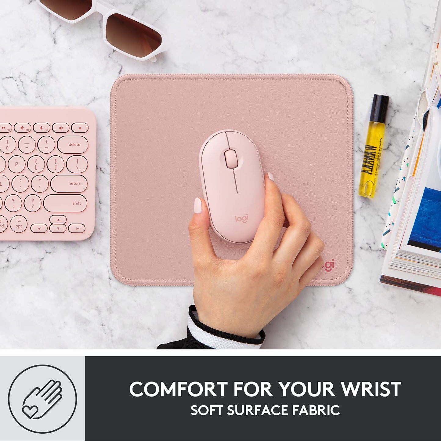 Logitech Studio Series Mouse Pad with Anti-Slip Base