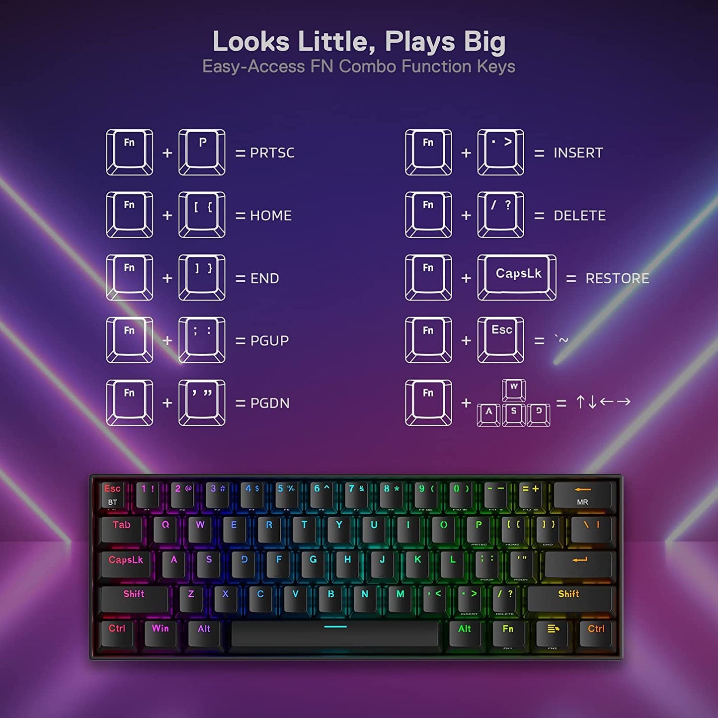 Redragon K530 Pro Wireless RGB Mechanical Keyboard