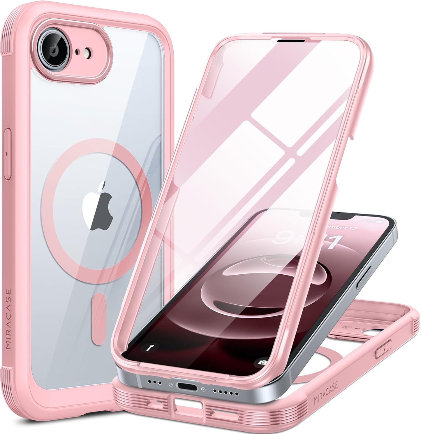 Miracase Glass Series iPhone 11 Rugged Case 6.1 9H Purple