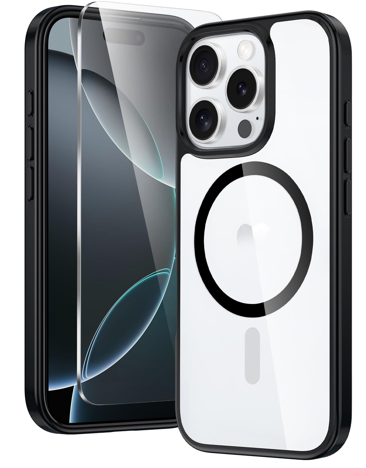 FNTCASE Clear Case For iPhone 17 Pro Max Screen Protector