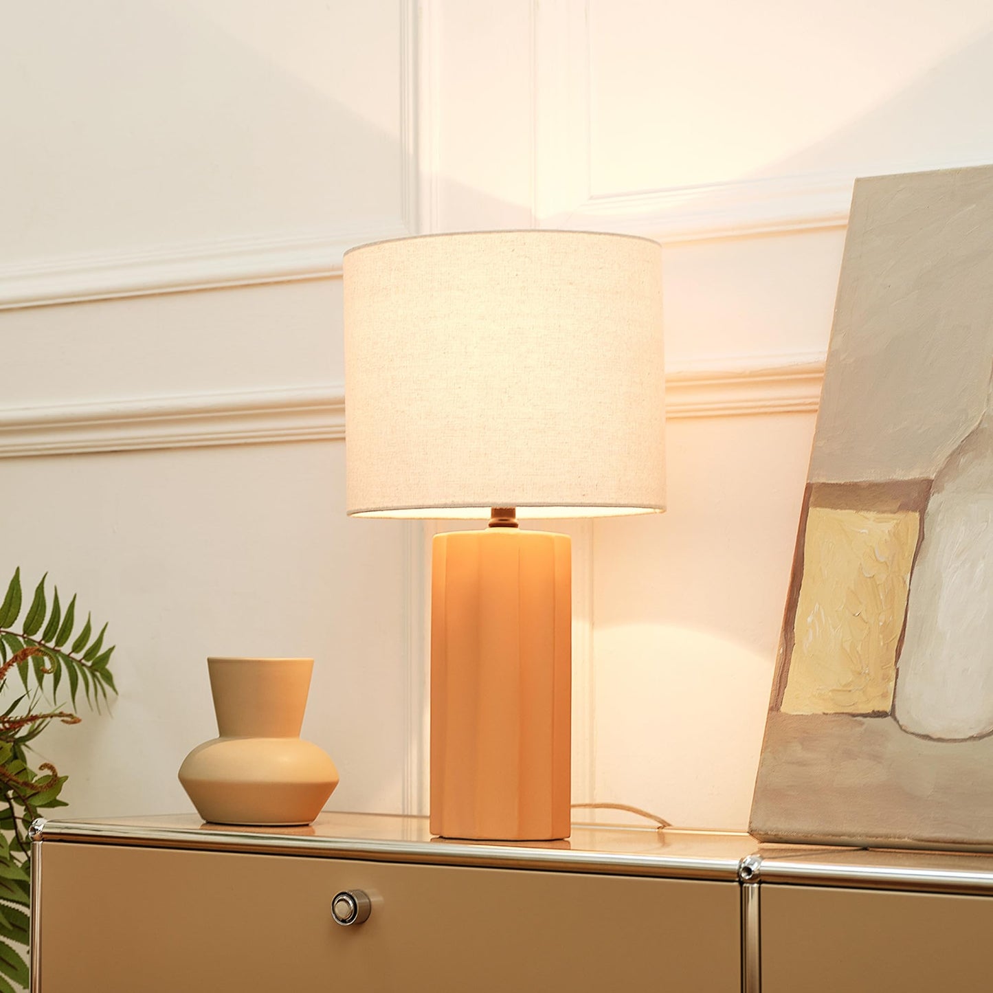 Maya 21 Inch Clear Glass Fillable Table Lamp