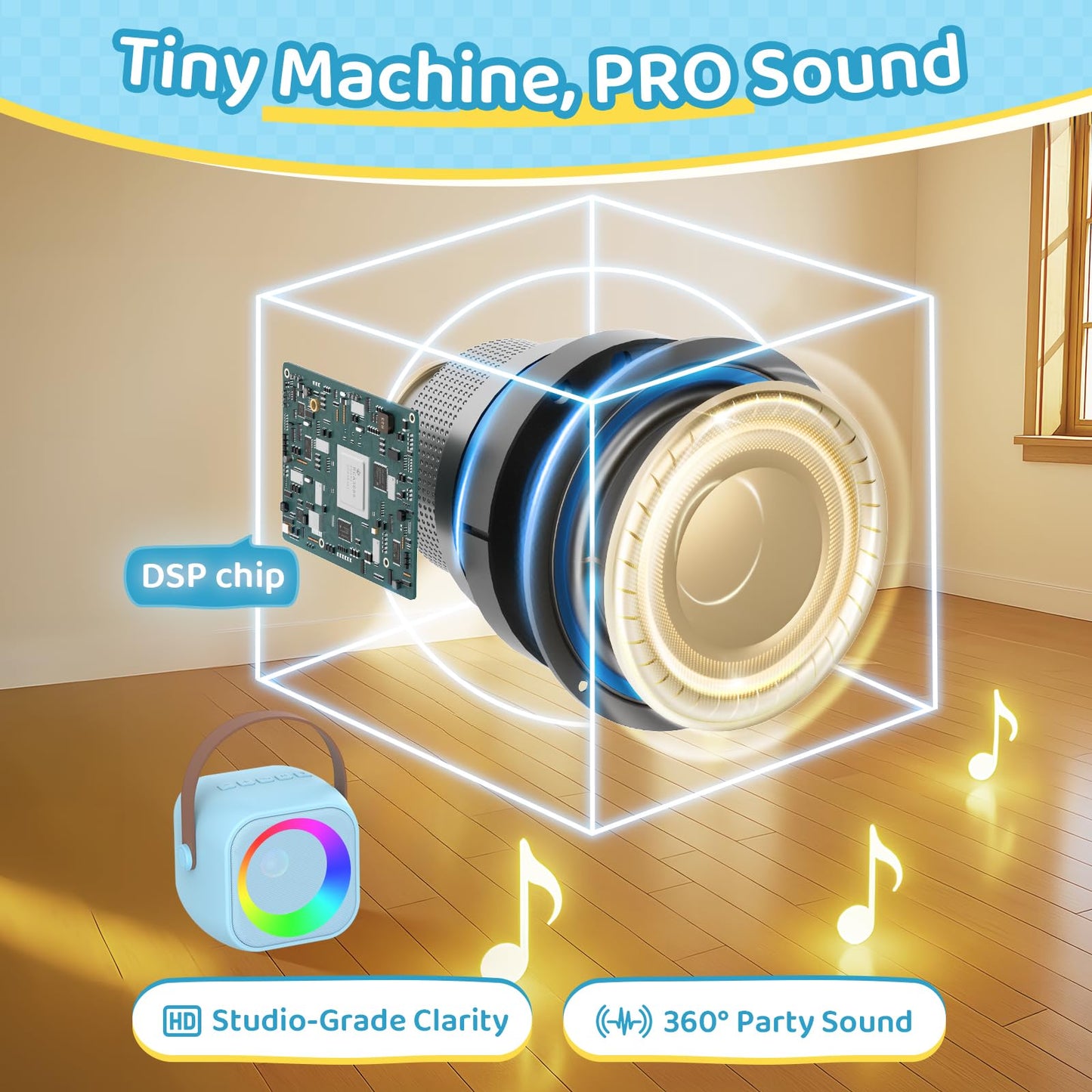 Karaoke Machine For Kids All In One Microphone Toys Gift