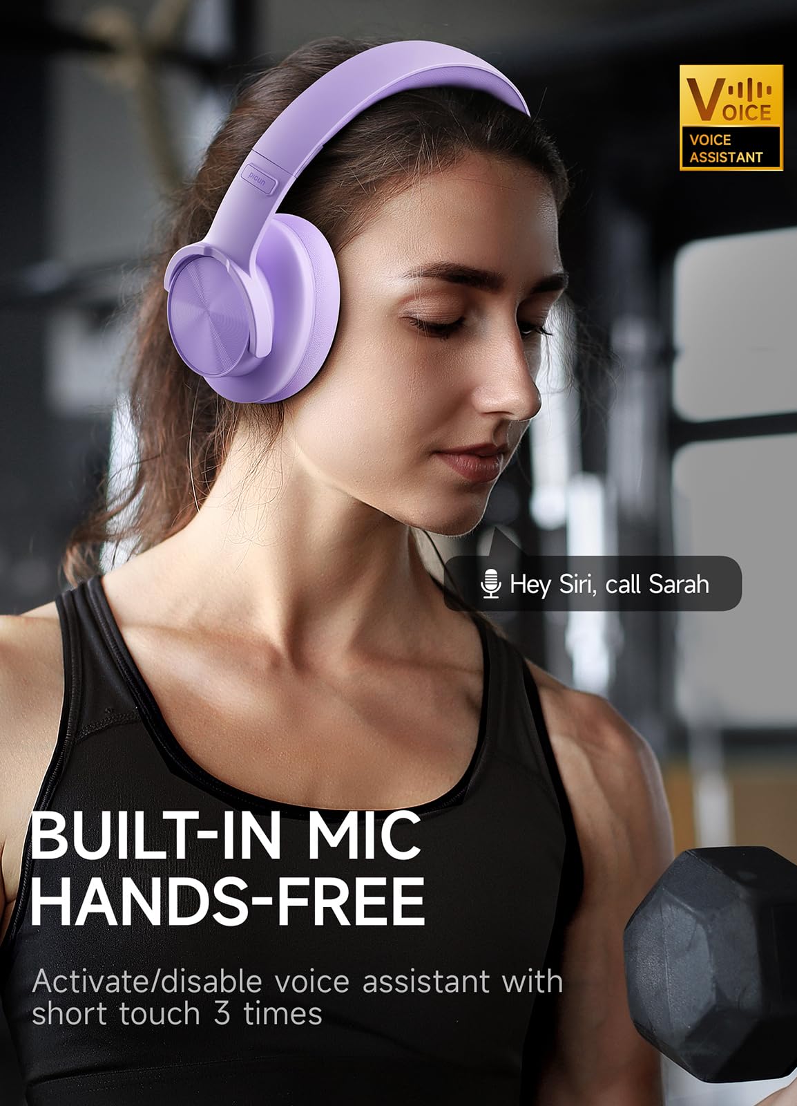 Picun B8 Bluetooth Headphones 120H Playtime With 3 EQ Modes