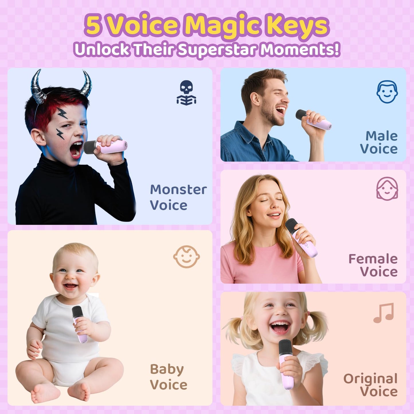 Karaoke Machine For Kids All In One Microphone Toys Gift
