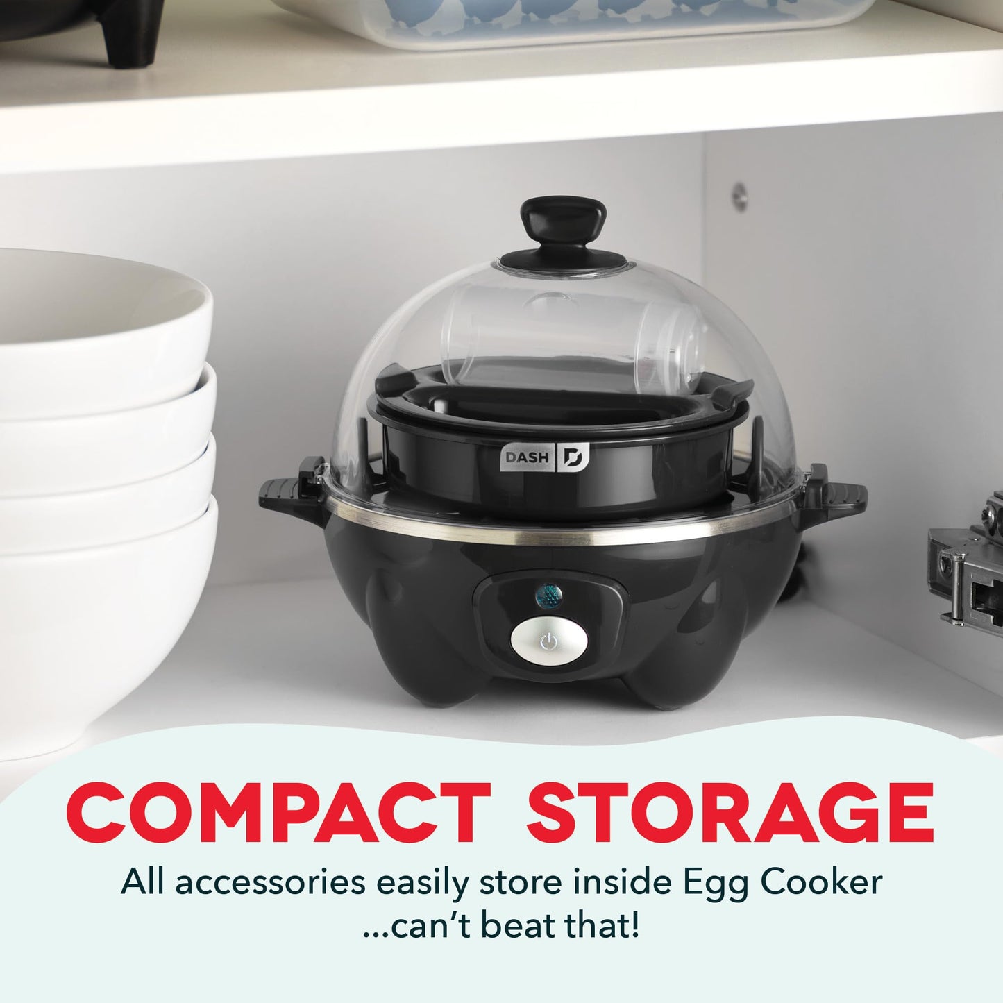 Dash Rapid Egg Cooker 6 Egg Capacity Auto Shut Off Aqua
