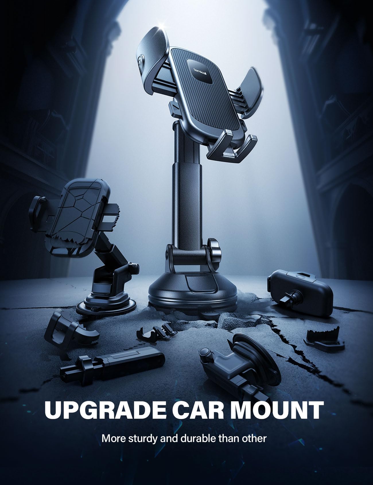 Lamicall Car Phone Holder 360 Degree Rotation Suction Mount