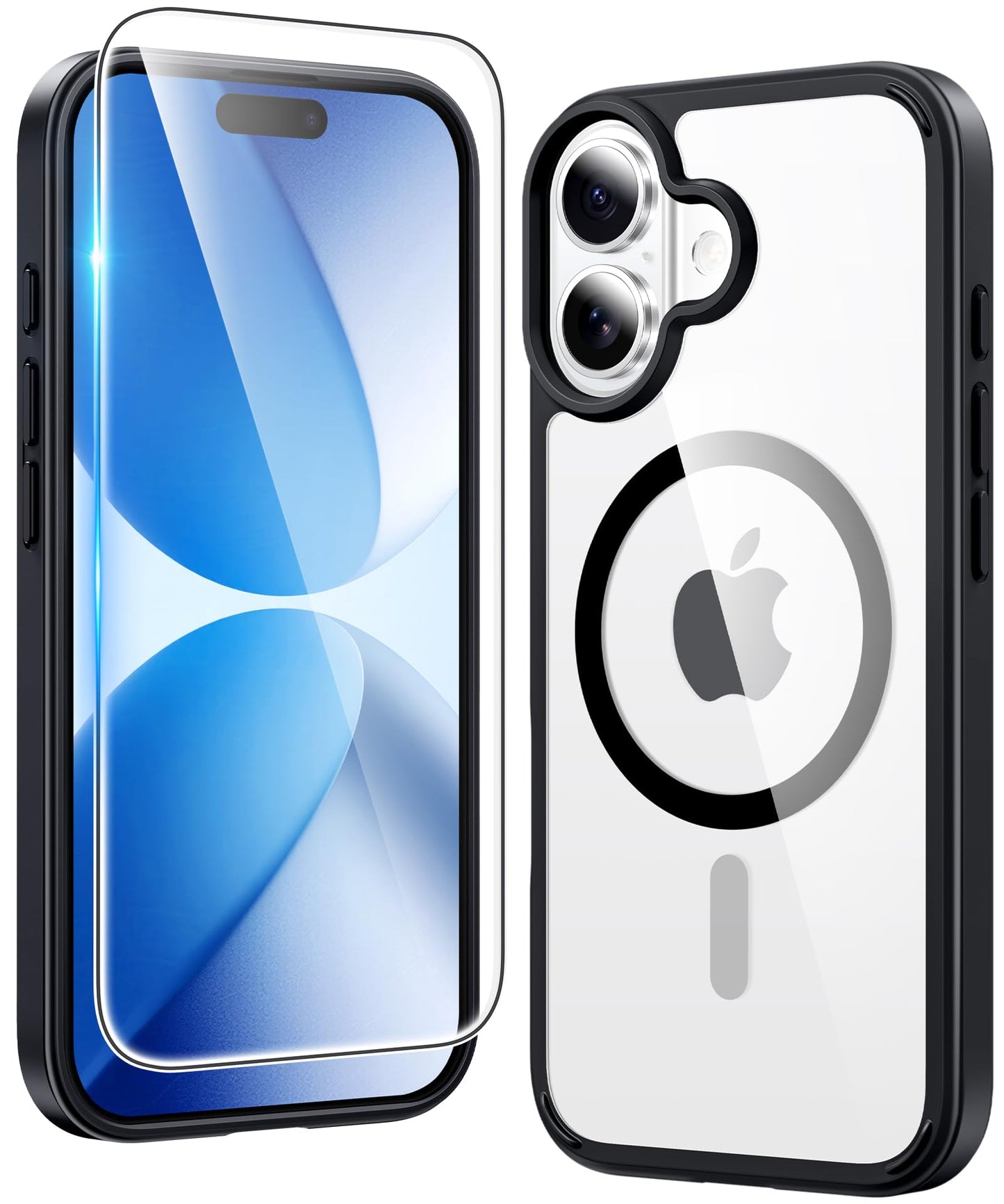FNTCASE Clear Case For iPhone 17 Pro Max Screen Protector