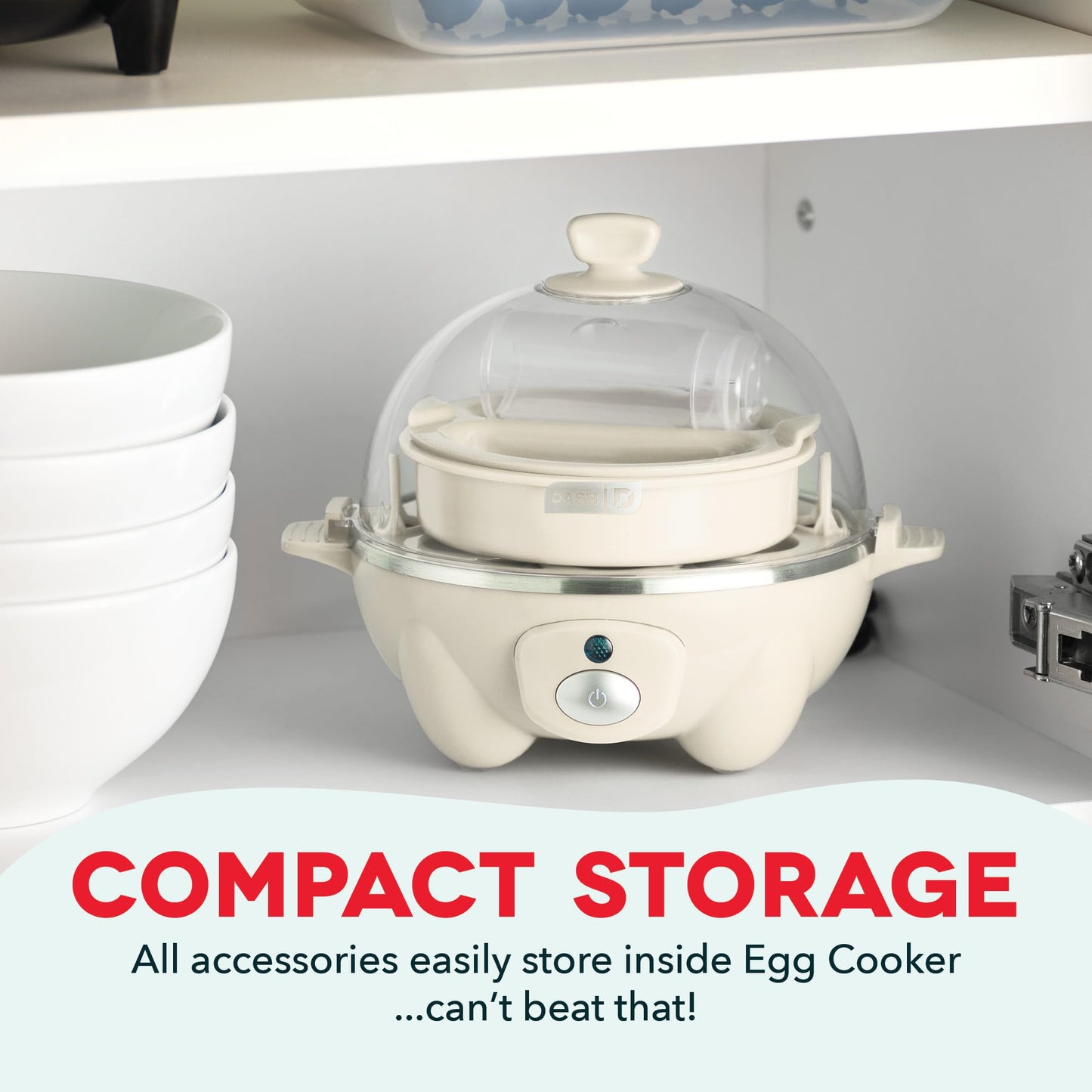 Dash Rapid Egg Cooker 6 Egg Capacity Auto Shut Off Aqua