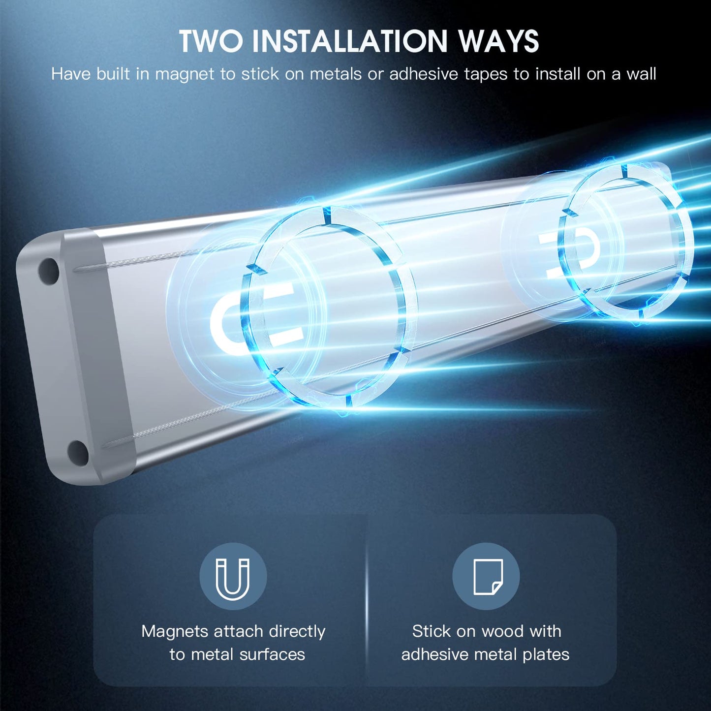 Rechargeable Motion Sensor Under Cabinet Lighting 2 Pack
