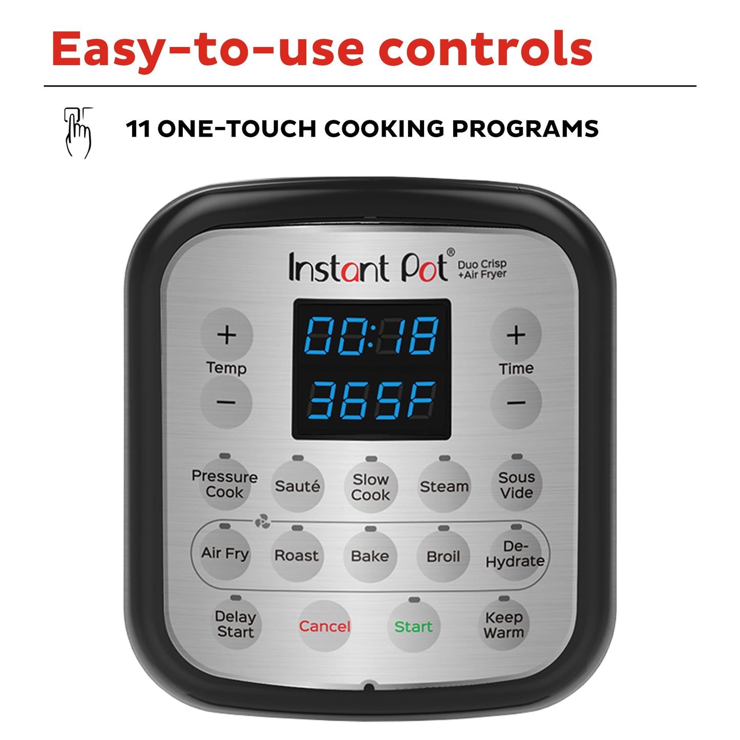 Instant Pot Duo Crisp 11 in 1 Pressure Cooker and Air Fryer