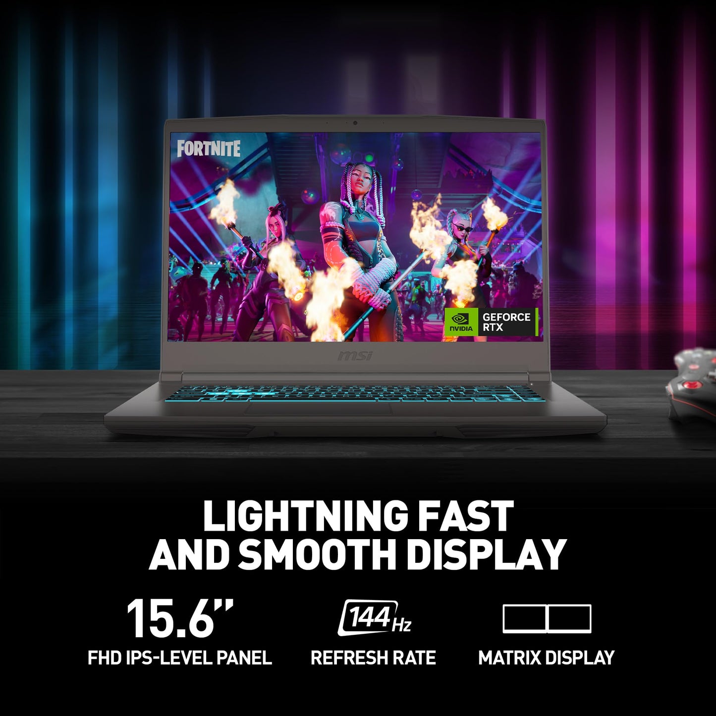 MSI Thin 15 Gaming Laptop with 144Hz FHD Display