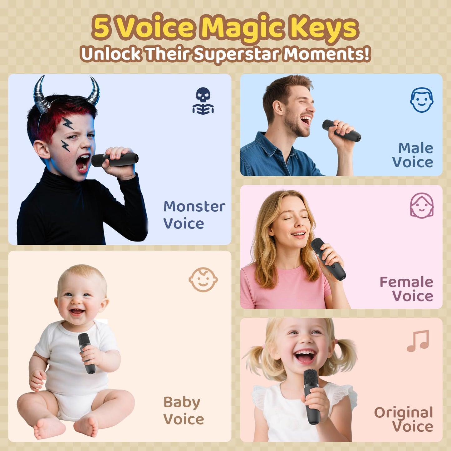 Karaoke Machine For Kids All In One Microphone Toys Gift